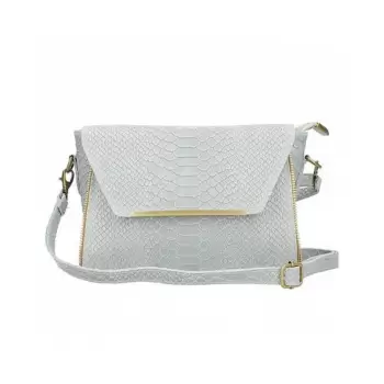 Geanta dama Nita GT2385, piele naturala, Gri imagine