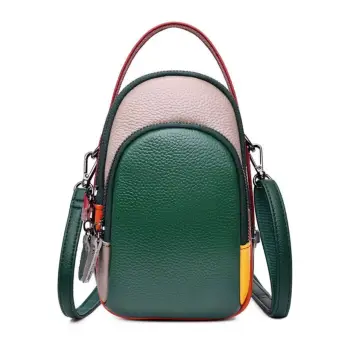 Geanta dama, Orantha GT3341, piele naturala, Multicolor imagine