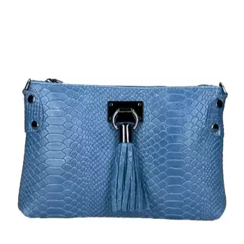 Geanta dama Theresa GT1748, piele naturala, Jeans imagine