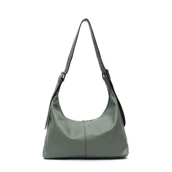 Geanta dama, Zireen GT3358, piele naturala, Verde imagine