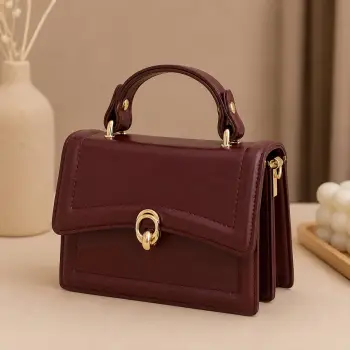 Geanta de dama, 201, model elegant, Bordo imagine