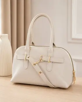Geanta de dama, 263, model Vintage, Crem imagine