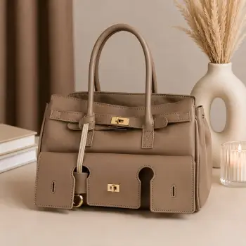 Geanta de dama, 267, model Large, Bej imagine
