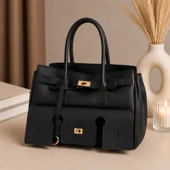 Geanta de dama, 267, model Large, Neagra imagine