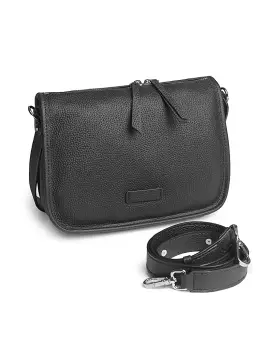 Geanta de dama, 8727, piele naturala, Neagra imagine