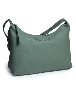 Geanta de dama, 91912, piele naturala, Verde imagine