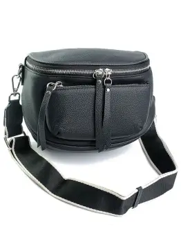 Geanta de dama, 99133, piele naturala, Neagra imagine