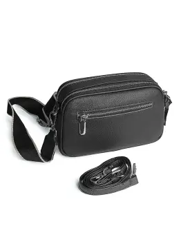 Geanta de dama, 99137, piele naturala, Neagra imagine