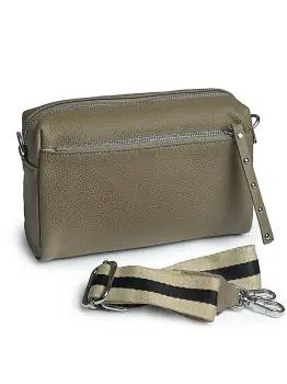 Geanta de dama, 99138, piele naturala, Taupe imagine