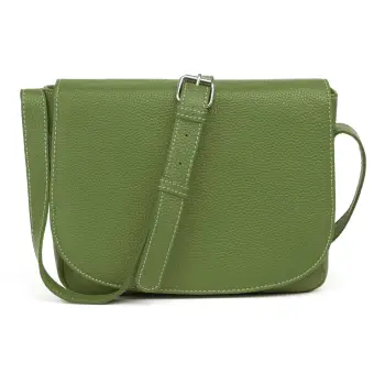 Geanta de dama, Aida GT3857, piele naturala, Verde imagine