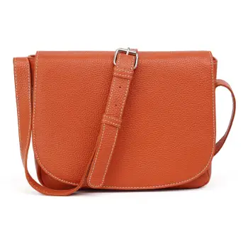 Geanta de dama, Aida GT3859, piele naturala, Orange imagine