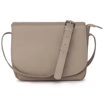 Geanta de dama, Aida GT3861, piele naturala, Bej imagine