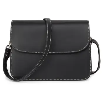 Geanta de dama, Amely GT3878, piele naturala, Negru imagine