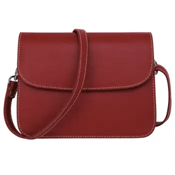 Geanta de dama, Amely GT3879, piele naturala, Rosu imagine