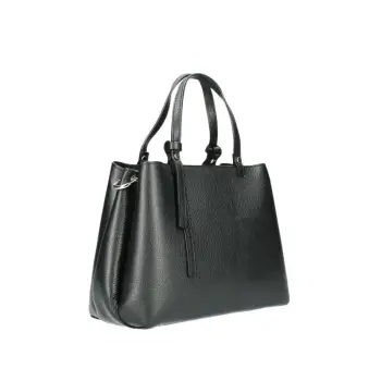 Geanta de dama, Bonita GT3776, piele naturala, Negru imagine