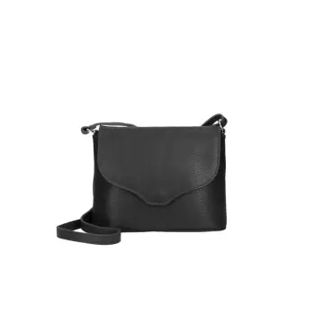Geanta de dama, Elisa GT3102, piele naturala, Negru imagine