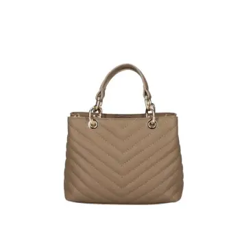 Geanta de dama, Ellvira GT3783, piele naturala, Dark Taupe imagine