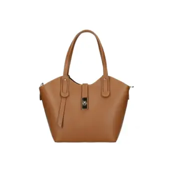 Geanta de dama, Giuly GT3788, piele naturala, Cognac imagine