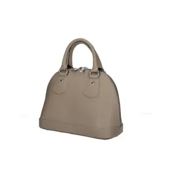 Geanta de dama, Iollanda GT3191, piele naturala, Dark taupe imagine