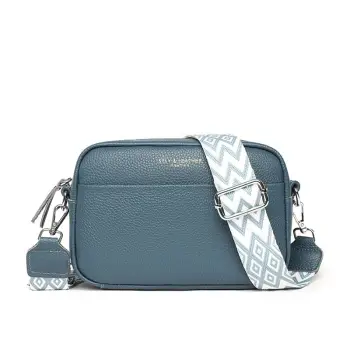 Geanta de dama, Leocadia GT2765, piele naturala, Albastru imagine