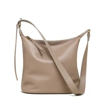 Geanta de dama, Lucasta GT2777, piele naturala, Bej imagine