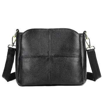 Geanta de dama, Mavis GT3084, piele naturala, Negru imagine