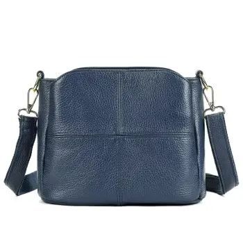 Geanta de dama, Mavis GT3087, piele naturala, Albastru imagine