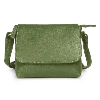 Geanta de dama, Mirabela GT3897, piele naturala, Verde imagine