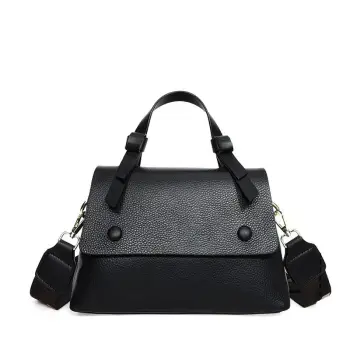 Geanta de dama, Morwenna GT2769, piele naturala, Negru imagine