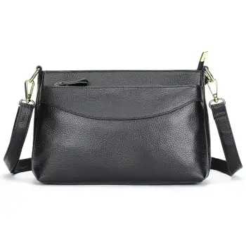 Geanta de dama, Palmer GT3089, piele naturala, Negru imagine
