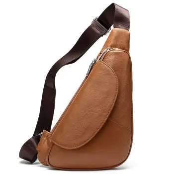 Geanta de umar pentru barbati, Arif GT3074, piele naturala, Maro deschis imagine