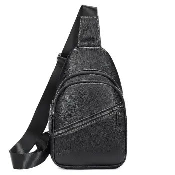 Geanta de umar pentru barbati, Aristide GT3071, piele naturala, Negru imagine