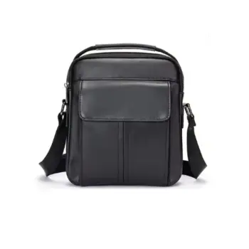 Geanta de umar pentru barbati, Ronan GT2747, piele naturala, Negru imagine