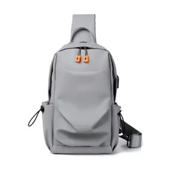 Geanta pentru barbati, Thalion GT3739, port USB, Gri imagine