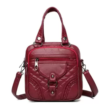 Geanta tip rucsac, Dalila GT2294, Bordo imagine