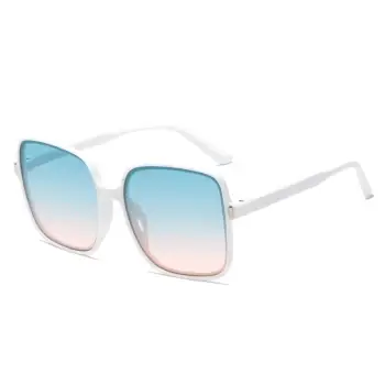 Ochelari de soare pentru femei, SG139, Alb/Albastru imagine