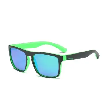 Ochelari de soare unisex, SG019, Negru/Verde imagine