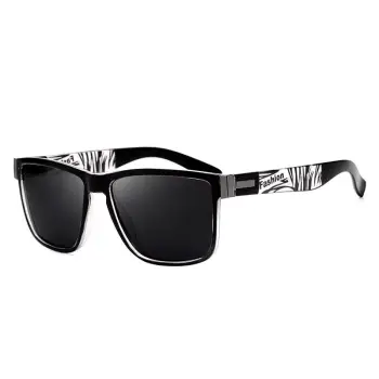 Ochelari de soare unisex, SG029, Negru/Alb imagine