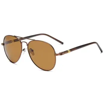 Ochelari de soare unisex, SG042, Maro imagine