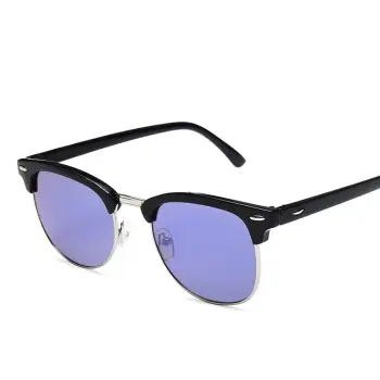 Ochelari de soare unisex, SG054, Negru/Mov imagine