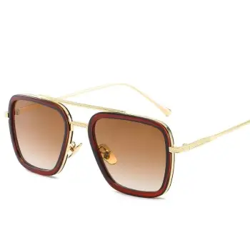 Ochelari de soare unisex, SG167, Maro imagine