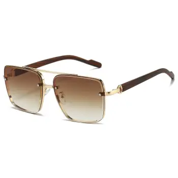 Ochelari de soare unisex, SG193, Maro imagine