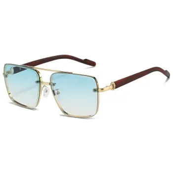 Ochelari de soare unisex, SG195, Albastru deschis imagine