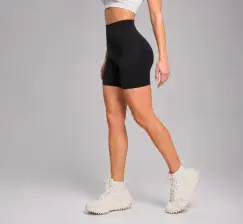 Pantaloni Scurti Sport Seamless Push-Up, LGS17, negru imagine