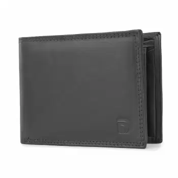 Portofel barbati Delis, Ilias PT1163, piele naturala, Negru imagine