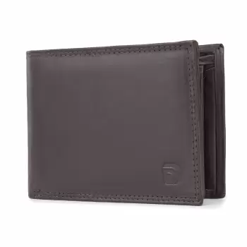 Portofel barbati Delis, Ilias PT1164, piele naturala, Maro inchis imagine