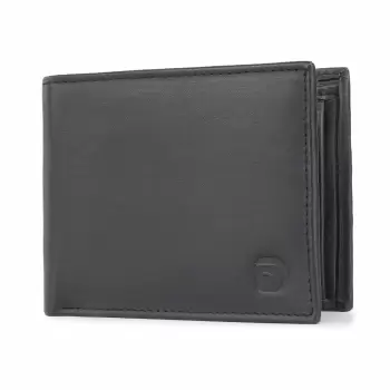 Portofel barbati Delis, Narcis PT1159, piele naturala, Negru imagine