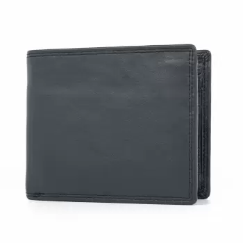 Portofel barbati Leandro PT958, piele naturala, Albastru imagine