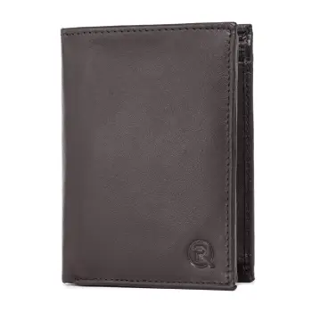Portofel barbati Ronno, Elian PT1485, piele naturala, Maro inchis imagine