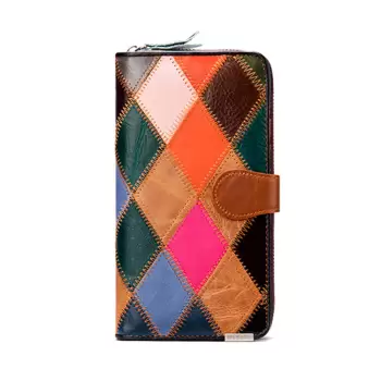 Portofel dama, Bertha PT1156, piele naturala, model multicolor imagine